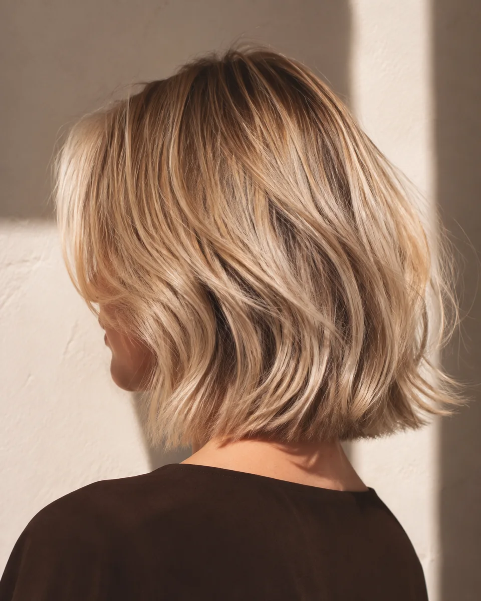 Sculptural blonde occasion hairstyle